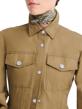 ΓΥΝΑΙΚΕΙΟ ΦΟΥΛΑΡΙ ΜΕ ΜΟΤΙΒΟ 50 EIFFEL TOWER 1948 | Χακί