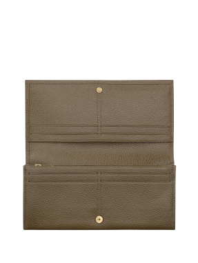 ΔΕΡΜΑΤΙΝΟ ΠΟΡΤΟΦΟΛΙ LE FOULONNE LONG | Χακί