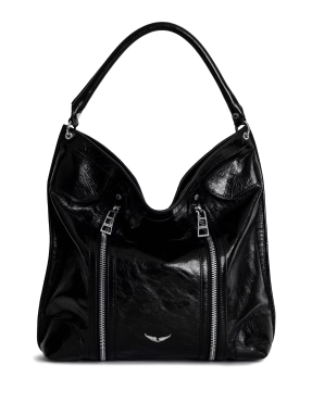 ΓΥΝΑΙΚΕΙΑ ΔΕΡΜΑΤΙΝΗ ΤΣΑΝΤΑ SUNNY HOBO VINTAGE | Μαύρο