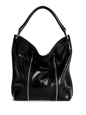 ΓΥΝΑΙΚΕΙΑ ΔΕΡΜΑΤΙΝΗ ΤΣΑΝΤΑ SUNNY HOBO VINTAGE | Μαύρο