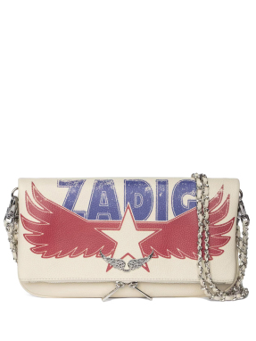 ΓΥΝΑΙΚΕΙΟ ΔΕΡΜΑΤΙΝΟ CLUTCH ROCK AMERICA | Εκρού