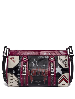 ΓΥΝΑΙΚΕΙΑ ΔΕΡΜΑΤΙΝΗ ΤΣΑΝΤΑ ΧΙΑΣΤΙ SUNNY MOODY PUNK | Μαύρο