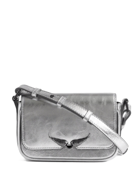 ΓΥΝΑΙΚΕΙΑ ΔΕΡΜΑΤΙΝΗ ΤΣΑΝΤΑ ΧΙΑΣΤΙ LE ZAZI VINTAGE | Ασημί