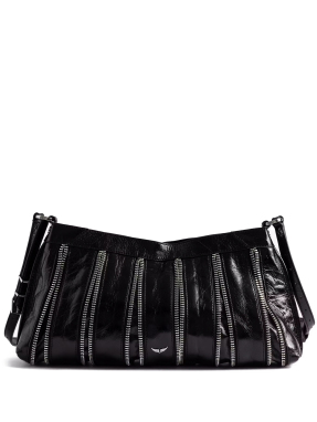 ΓΥΝΑΙΚΕΙΑ ΔΕΡΜΑΤΙΝΗ ΤΣΑΝΤΑ ΧΙΑΣΤΙ SUNNY MOODY MULTI ZIP | Μαύρο