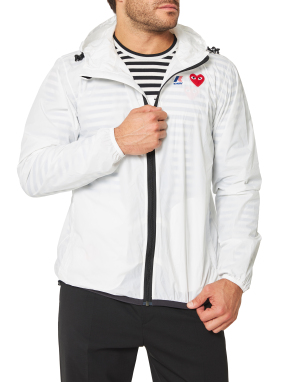 UNISEX JACKET PLAY COMME DES GARÇONS x K-WAY | Λευκό XXL