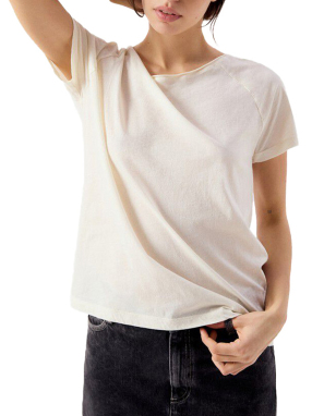 ΓΥΝΑΙΚΕΙΟ T-SHIRT LALOOM | Εκρού M