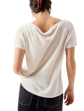 ΓΥΝΑΙΚΕΙΟ T-SHIRT LALOOM | Εκρού M