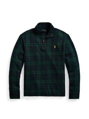 ΑΝΔΡΙΚΗ ΜΠΛΟΥΖΑ HALF-ZIP | Καρό  XXL