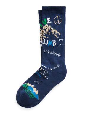 ΑΝΔΡΙΚΕΣ ΚΑΛΤΣΕΣ ΜΕ ΣΧΕΔΙΟ | Μαύρο ONE SIZE