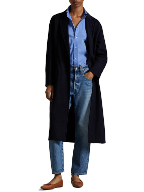 ΓΥΝΑΙΚΕΙΟ ΜΑΛΛΙΝΟ ΠΑΛΤΟ | Μπλε Σκούρο S