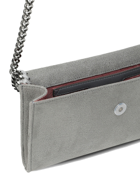 ΓΥΝΑΙΚΕΙΑ ΤΣΑΝΤΑ ΧΕΙΡΟΣ FALABELLA WALLET CROSSBODY | Γκρι Ανοιχτό