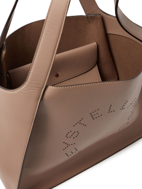 ΓΥΝΑΙΚΕΙΑ ΤΣΑΝΤΑ ΩΜΟΥ LOGO TOTE BAG | Μπεζ