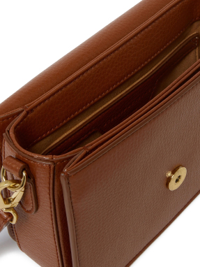 ΓΥΝΑΙΚΕΙΑ ΤΣΑΝΤΑ ΧΕΙΡΟΣ LOGO MESSENGER CROSSBODY | Καφέ Σκούρο