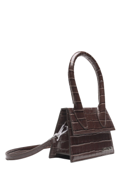 ΓΥΝΑΙΚΕΙΑ ΔΕΡΜΑΤΙΝΗ ΤΣΑΝΤΑ ΧΕΙΡΟΣ LE CHIQUITO MOYEN | Καφέ