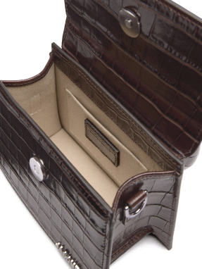 ΓΥΝΑΙΚΕΙΑ ΔΕΡΜΑΤΙΝΗ ΤΣΑΝΤΑ ΧΕΙΡΟΣ LE CHIQUITO MOYEN | Καφέ