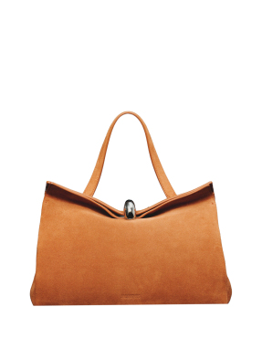 ΓΥΝΑΙΚΕΙΑ SUEDE ΤΣΑΝΤΑ ΧΕΙΡΟΣ LE VALERIE | Πορτοκαλί