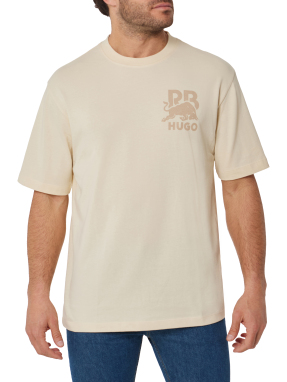 HUGO x RB ΑΝΔΡΙΚΟ T-SHIRT | Μπεζ S