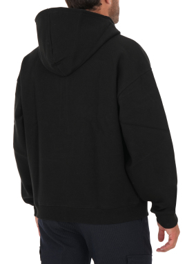 ΑΝΔΡΙΚΟ ΦΟΥΤΕΡ HALF-ZIP | Μαύρο 001 L