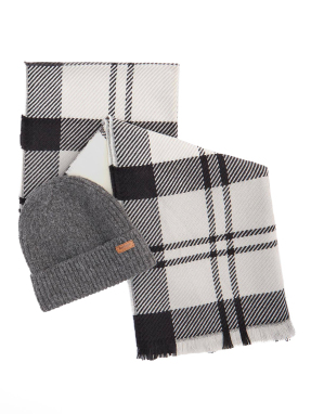 ΓΥΝΑΙΚΕΙΟ ΣΕΤ ΚΑΣΚΟΛ ΚΑΙ ΣΚΟΥΦΟΣ | Γκρι Σκούρο ONE SIZE