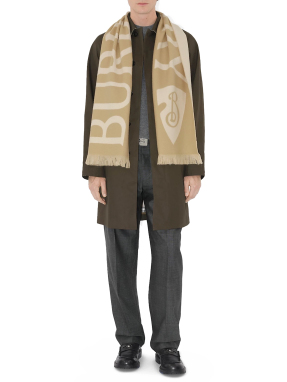 ΚΑΣΚΟΛ LOGO WOOL | Μπεζ ONE SIZE