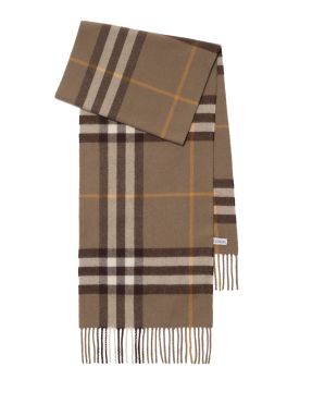 ΚΑΣΚΟΛ CHECK CASHMERE | Καφέ ONE SIZE