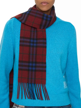 ΓΥΝΑΙΚΕΙΟ ΚΑΣΚΟΛ NARROW CHECK | Κόκκινο ONE SIZE