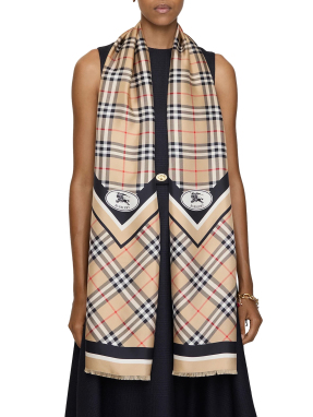 ΓΥΝΑΙΚΕΙΟ ΦΟΥΛΑΡΙ CHECK KNIGHT STAMP | Μπεζ ONE SIZE