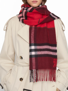 ΓΥΝΑΙΚΕΙΟ ΚΑΣΚΟΛ CONTRAST CHECK | Κόκκινο ONE SIZE