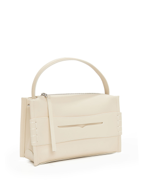 ΓΥΝΑΙΚΕΙΑ ΔΕΡΜΑΤΙΝΗ ΤΣΑΝΤΑ LOAFER | Εκρού