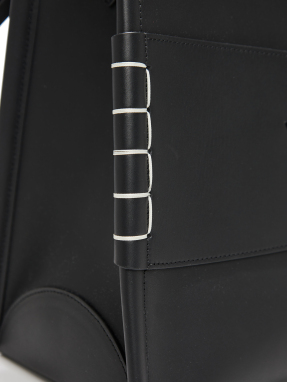 ΓΥΝΑΙΚΕΙΑ ΔΕΡΜΑΤΙΝΗ ΤΣΑΝΤΑ LARGE LOAFER | Μαύρο