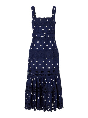 ΜΙΝΙ ΛΙΝΟ ΦΟΡΕΜΑ | Μπλε Σκούρο UK 8