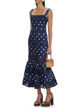 ΜΙΝΙ ΛΙΝΟ ΦΟΡΕΜΑ | Μπλε Σκούρο UK 8