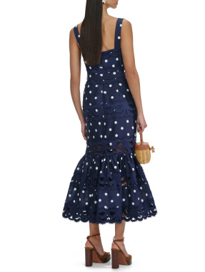 ΜΙΝΙ ΛΙΝΟ ΦΟΡΕΜΑ | Μπλε Σκούρο UK 8