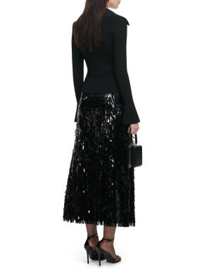 ΓΥΝΑΙΚΕΙΟ ΜΑΚΡΥΜΑΝΙΚΟ ΤΟΠ | Μαύρο L