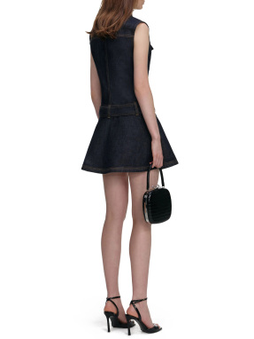 ΜΙΝΙ DENIM ΦΟΡΕΜΑ | Μπλε Σκούρο UK 8