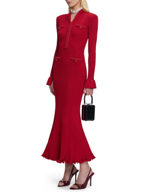 ΜΙΝΤΙ ΠΛΕΚΤΟ ΦΟΡΕΜΑ | Κόκκινο L