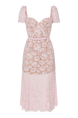 ΜΙΝΤΙ ΦΟΡΕΜΑ ΜΕ ΔΑΝΤΕΛΑ | Ροζ UK 14