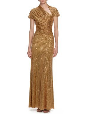 ΜΑΞΙ ΦΟΡΕΜΑ ΜΕ ΠΑΓΙΕΤΑ | Χρυσό UK 12