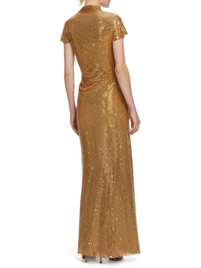 ΜΑΞΙ ΦΟΡΕΜΑ ΜΕ ΠΑΓΙΕΤΑ | Χρυσό UK 12