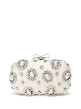 ΓΥΝΑΙΚΕΙΟ ΣΑΤΕΝ CLUTCH | Εκρού