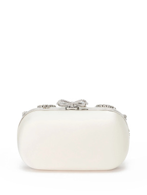 ΓΥΝΑΙΚΕΙΟ ΣΑΤΕΝ CLUTCH | Εκρού