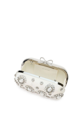 ΓΥΝΑΙΚΕΙΟ ΣΑΤΕΝ CLUTCH | Εκρού