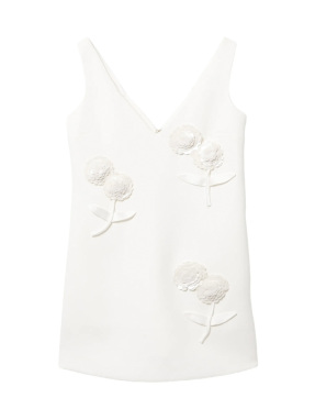 ΜΙΝΙ CREPE ΦΟΡΕΜΑ | Λευκό UK 12