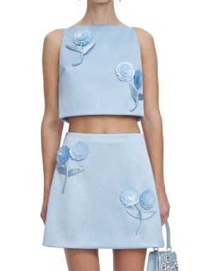 ΓΥΝΑΙΚΕΙΟ ΣΑΤΕΝ ΤΟΠ | Μπλε UK 12