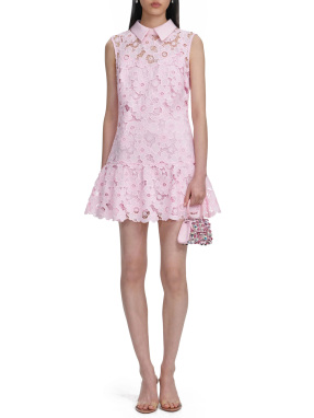 ΜΙΝΙ ΦΟΡΕΜΑ ΜΕ ΔΑΝΤΕΛΑ | Ροζ UK 12