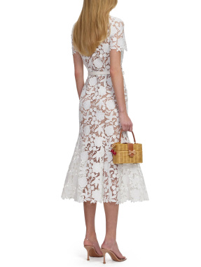 ΜΙΝΤΙ ΦΟΡΕΜΑ ΜΕ ΔΑΝΤΕΛΑ | Λευκό UK 14