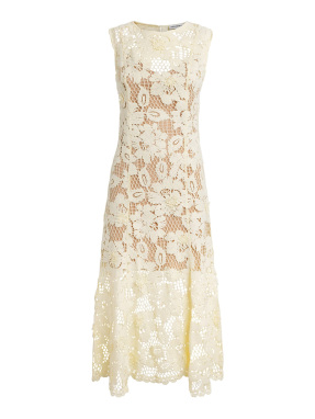 ΜΙΝΤΙ ΦΟΡΕΜΑ ΜΕ ΔΑΝΤΕΛΑ | Κίτρινο UK 14