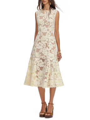 ΜΙΝΤΙ ΦΟΡΕΜΑ ΜΕ ΔΑΝΤΕΛΑ | Κίτρινο UK 14