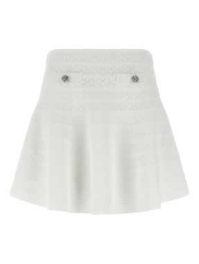ΜΙΝΙ ΠΛΕΚΤΗ ΦΟΥΣΤΑ | Λευκό XS