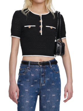 ΜΙΝΙ ΠΛΕΚΤΟ ΤΟΠ | Μαύρο S